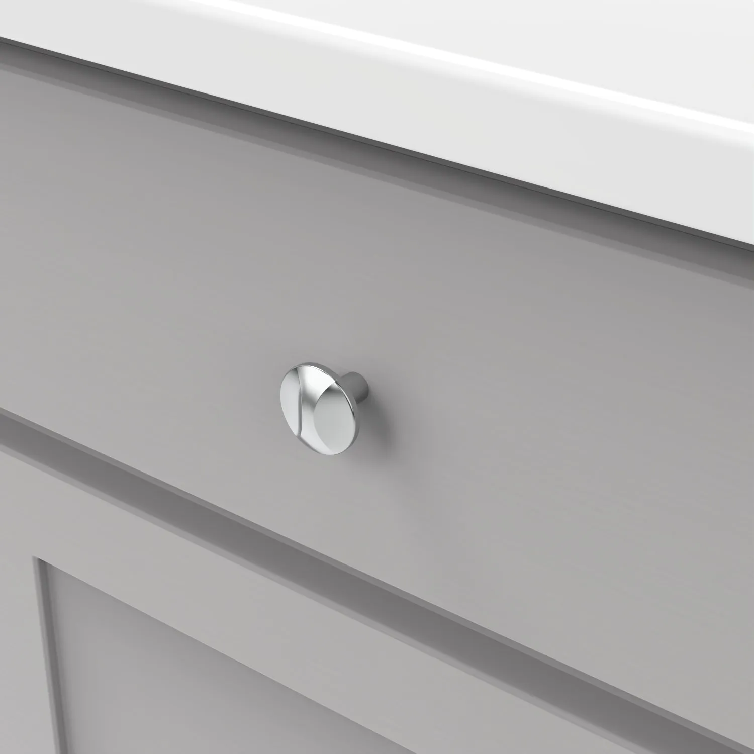 1-1/4 inch (32mm) Diameter Crest Cabinet Knob
