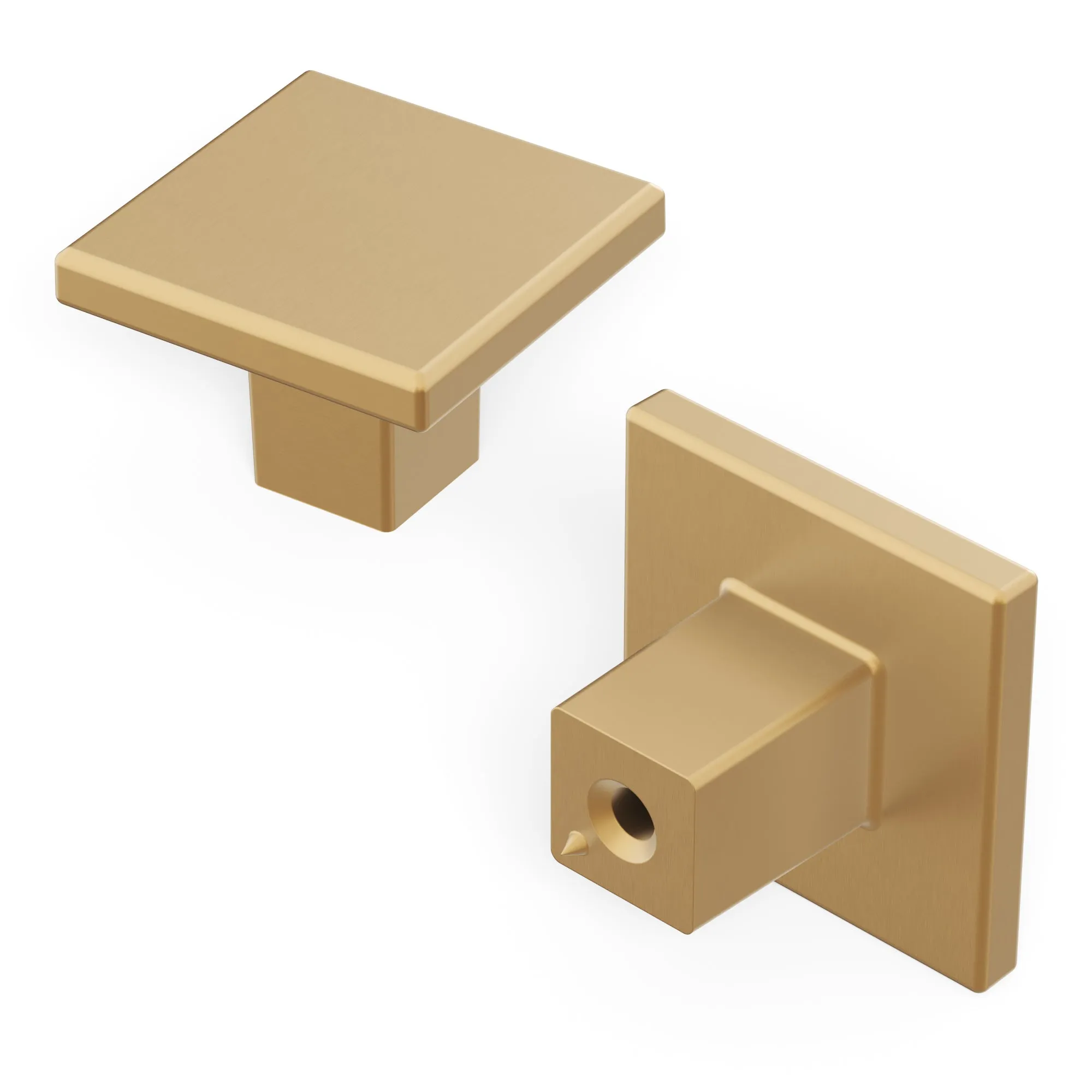 1-3/16 Inch Square Heritage Designs Contemporary Knob (10-Pack)