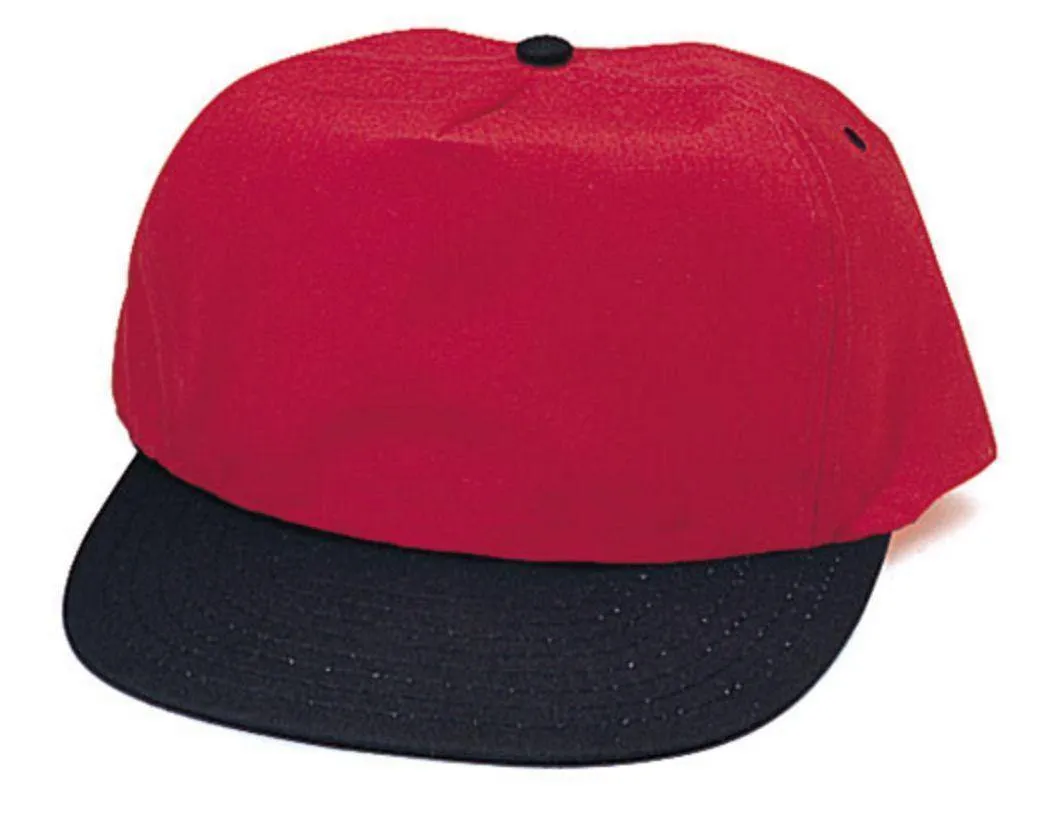 1 Dozen Blank Two Tone 5 Panel Baseball Cotton Twill Hats Caps Wholesale Lot Bulk