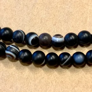 4mm Striped Agate, Afghan