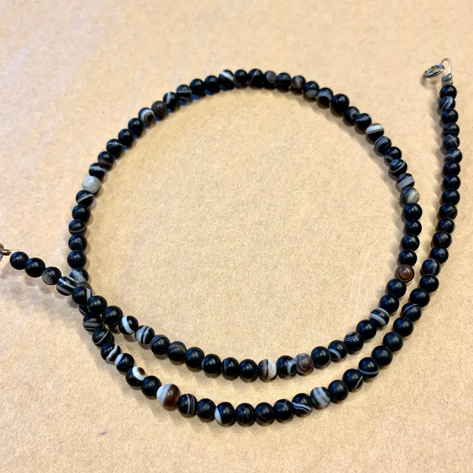 4mm Striped Agate, Afghan