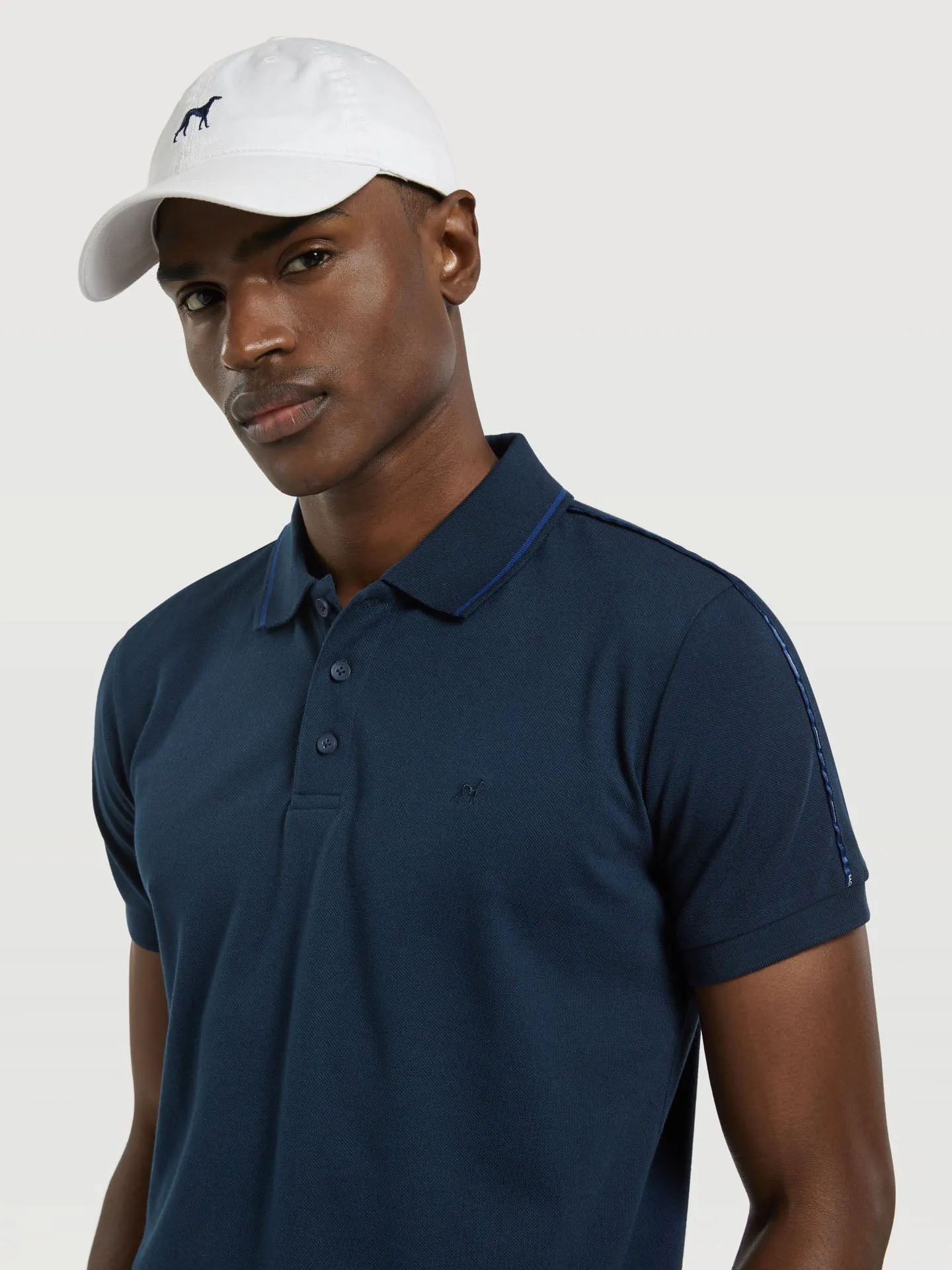 89 Recycled Edition' Polo Piqué Shirt With Branded Pipings
