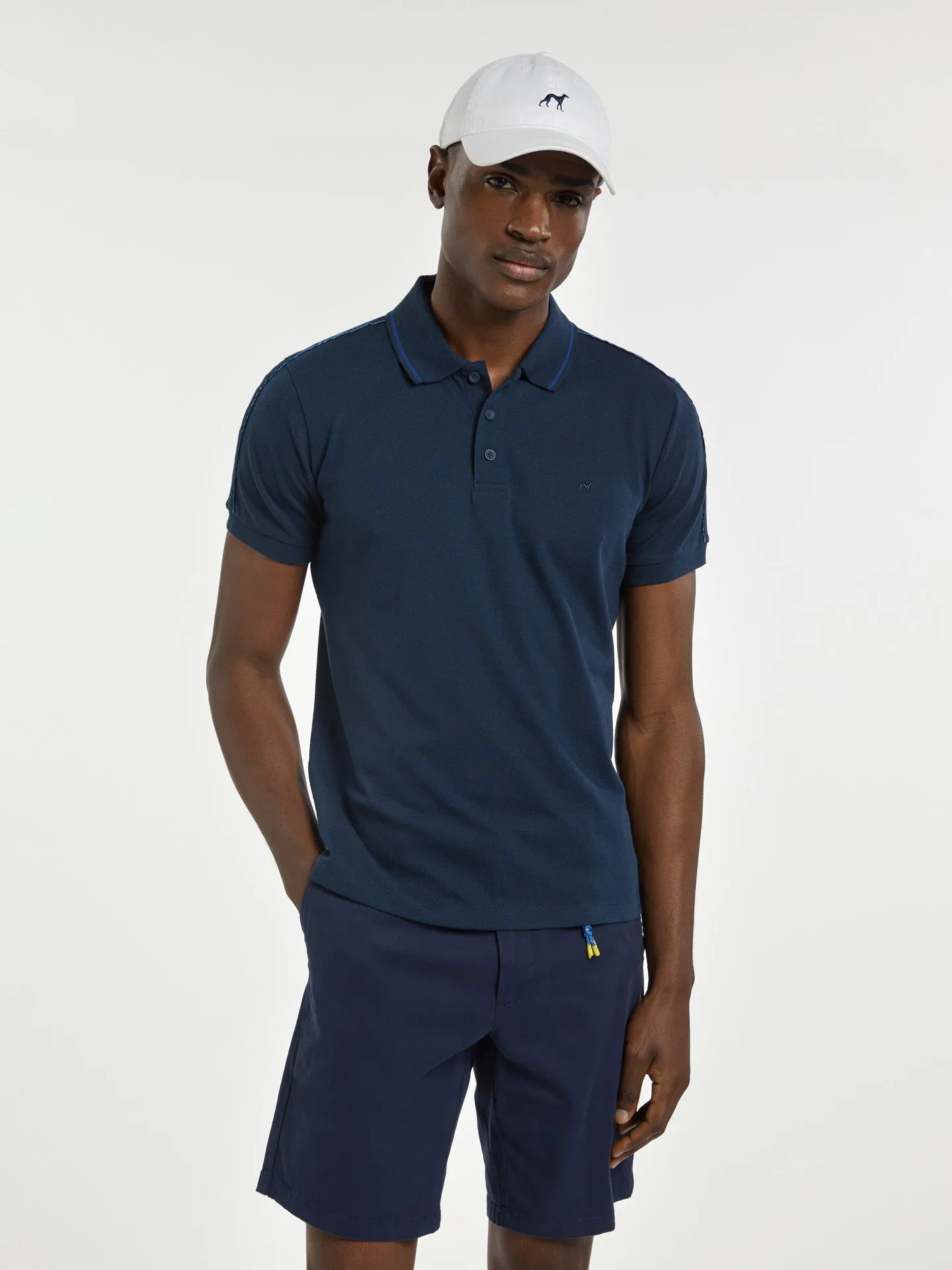 89 Recycled Edition' Polo Piqué Shirt With Branded Pipings