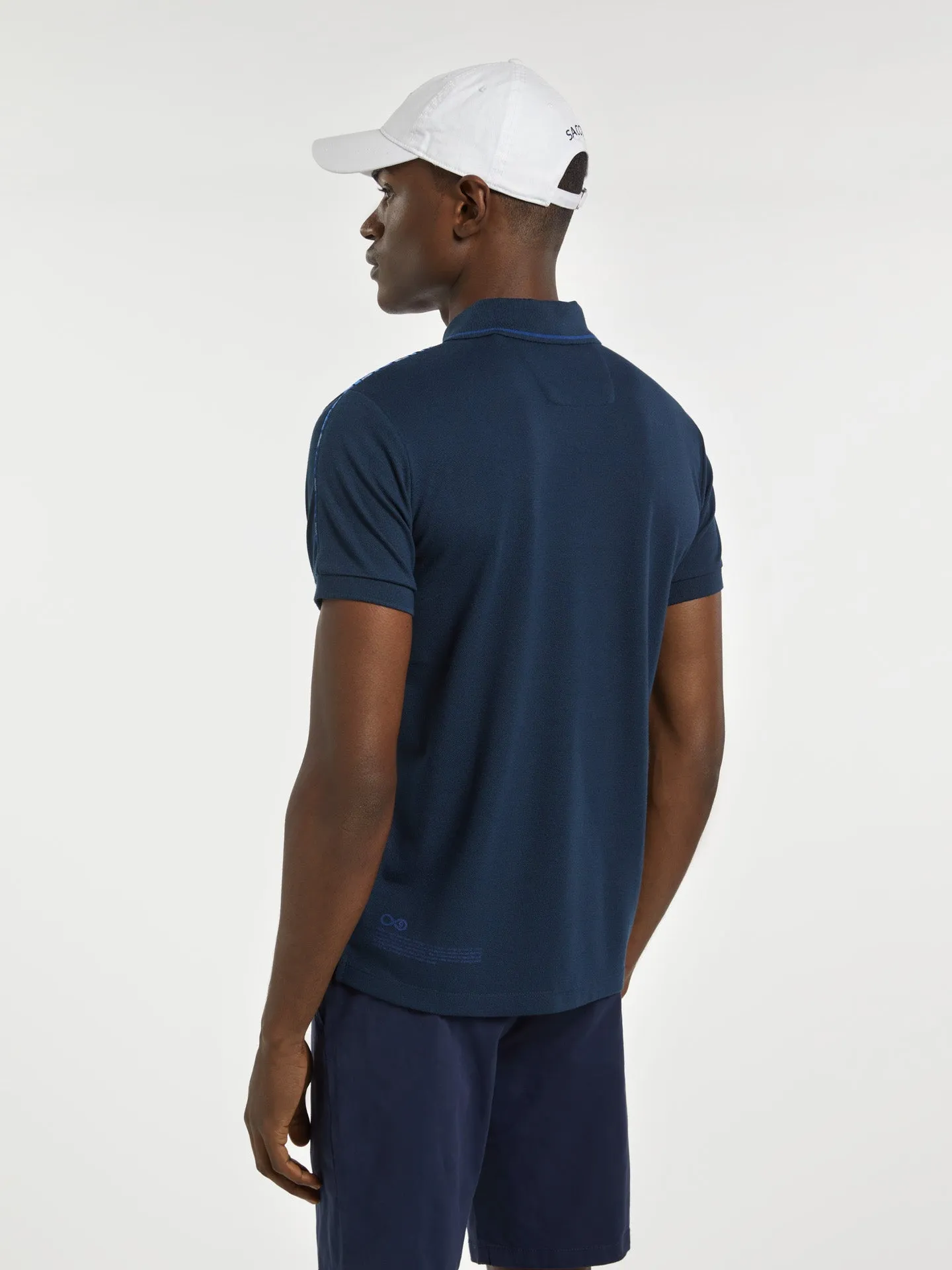 89 Recycled Edition' Polo Piqué Shirt With Branded Pipings