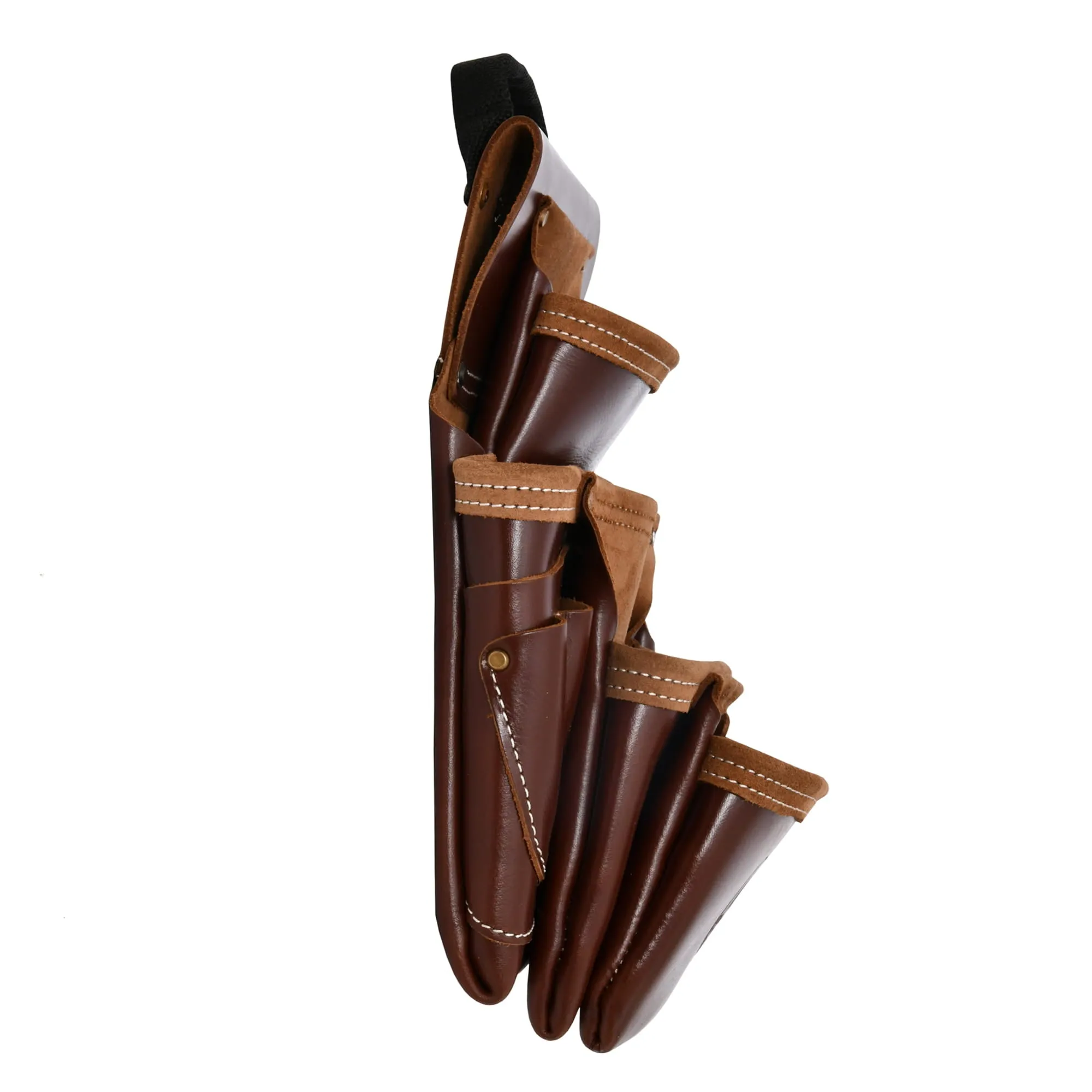 98446 - 9 Pocket Framer's Nail and Tool Pouch in Full Grain Leather | Style n Craft