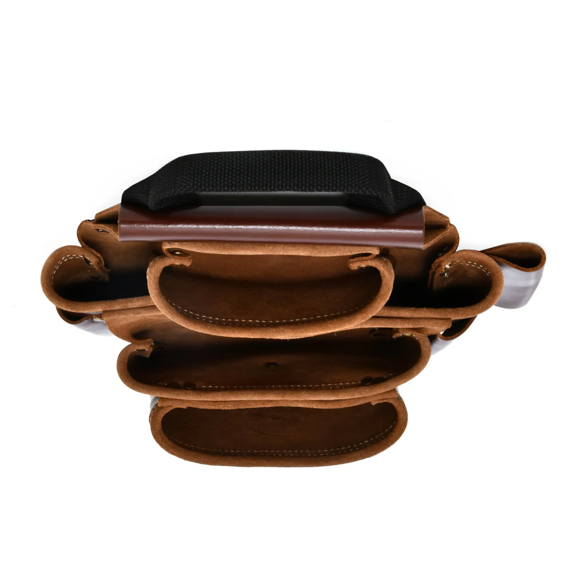 98446 - 9 Pocket Framer's Nail and Tool Pouch in Full Grain Leather | Style n Craft