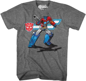Action Pose Optimus Prime Transformers T-Shirt