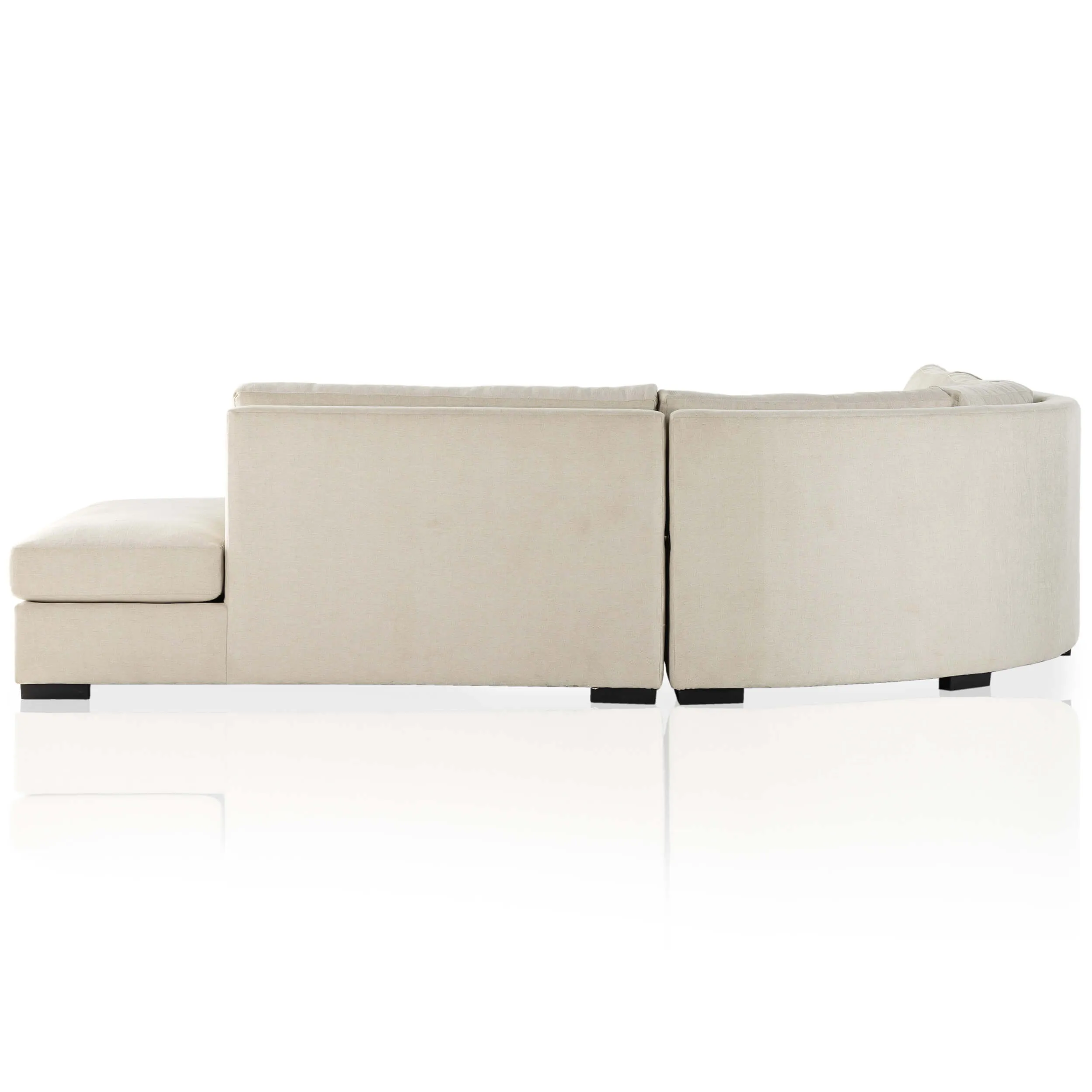 Albany 3 Piece Sectional, Alcott Fawn