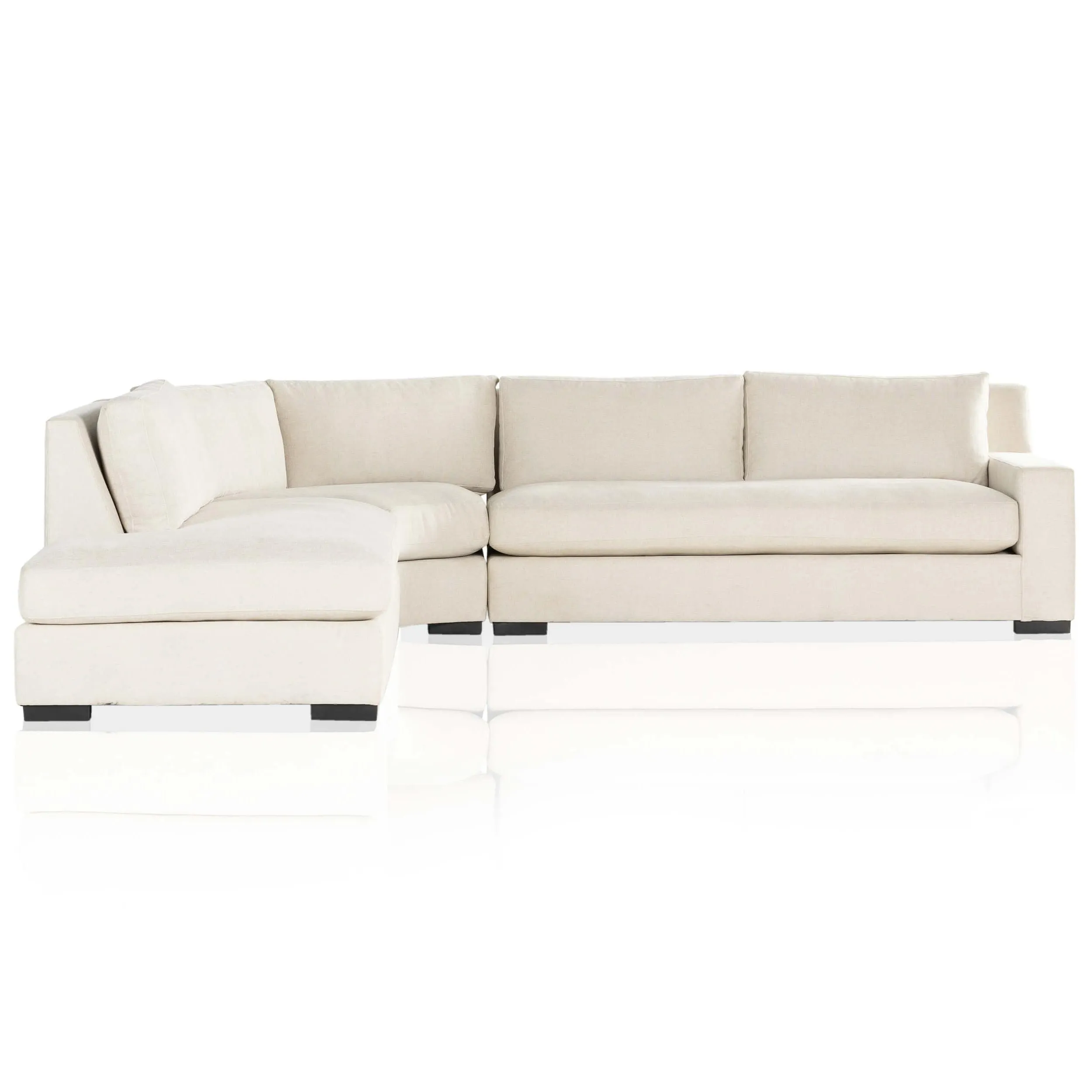 Albany 3 Piece Sectional, Alcott Fawn
