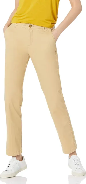 Amazon Essentials Women's Slim Fit, Straight Leg Stretch Twill Chino Pant