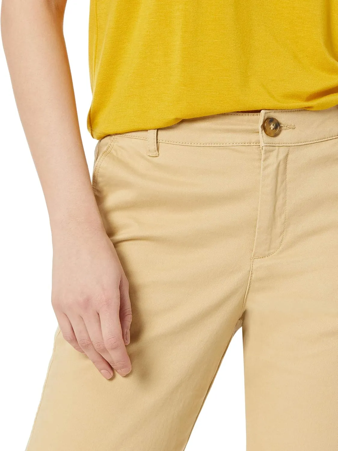 Amazon Essentials Women's Slim Fit, Straight Leg Stretch Twill Chino Pant