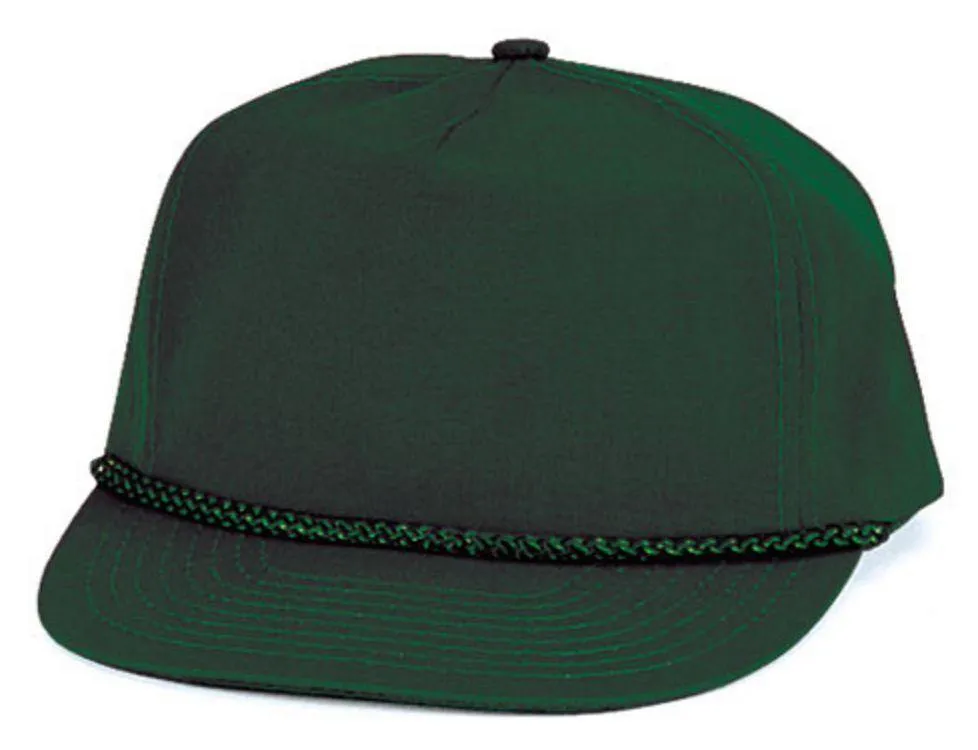 Blank Two Tone 5 Panel Baseball Cotton Twill Braid Snapback Hats Caps