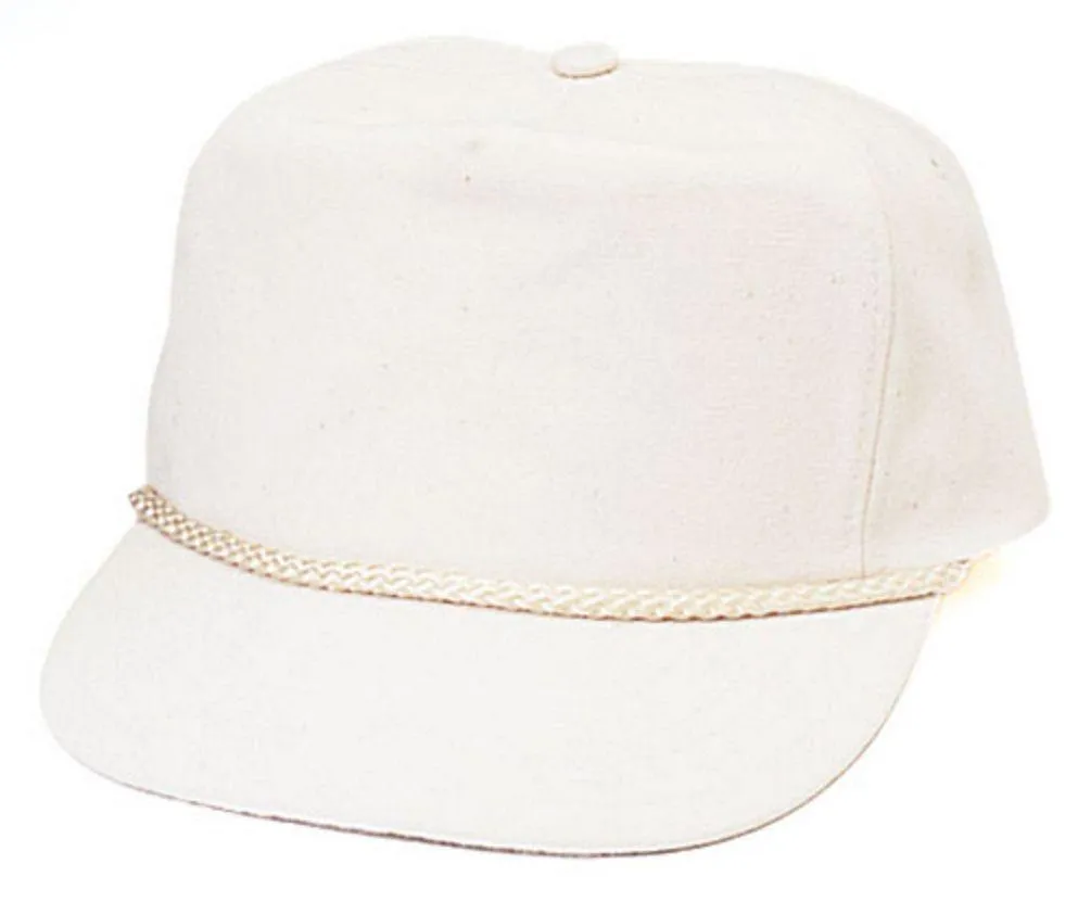 Blank Two Tone 5 Panel Baseball Cotton Twill Braid Snapback Hats Caps