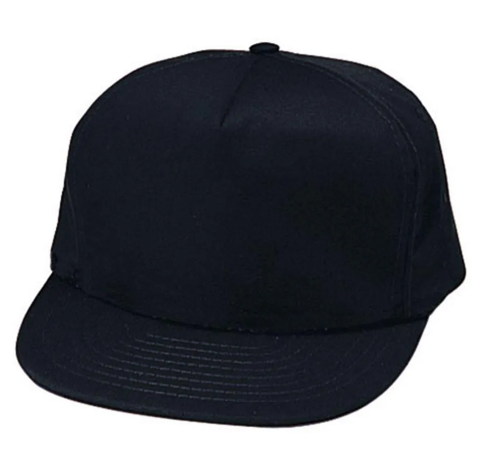 Blank Two Tone 5 Panel Trucker Cotton Twill Mesh Braid Hats Caps