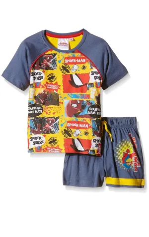 Boys Official Spiderman Short Pyjamas Age 3 to 8 Years