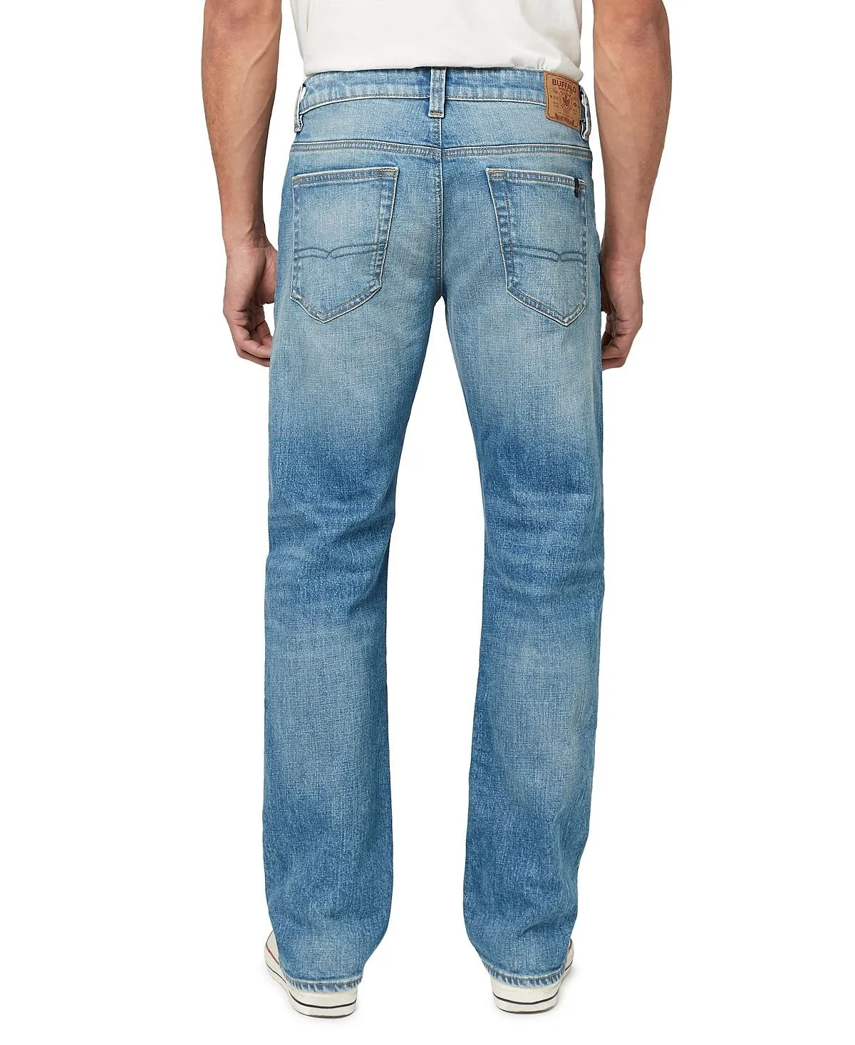 Buffalo David Bitton Men's Straight Fit Stretch Loose Jeans