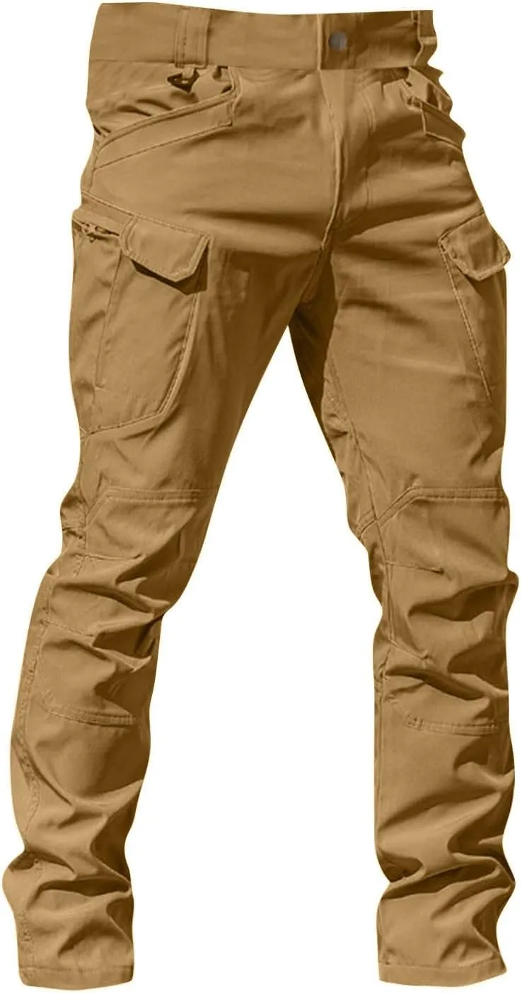 Cargo Pants for Men Relaxed Fit Stretch Ripstop Tactical Pants Outdoor Waterproof Quick Dry Hiking Pant Multi-Pockets