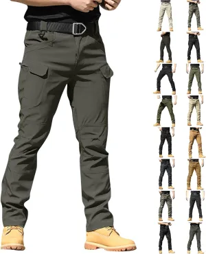 Cargo Pants for Men Relaxed Fit Stretch Ripstop Tactical Pants Outdoor Waterproof Quick Dry Hiking Pant Multi-Pockets