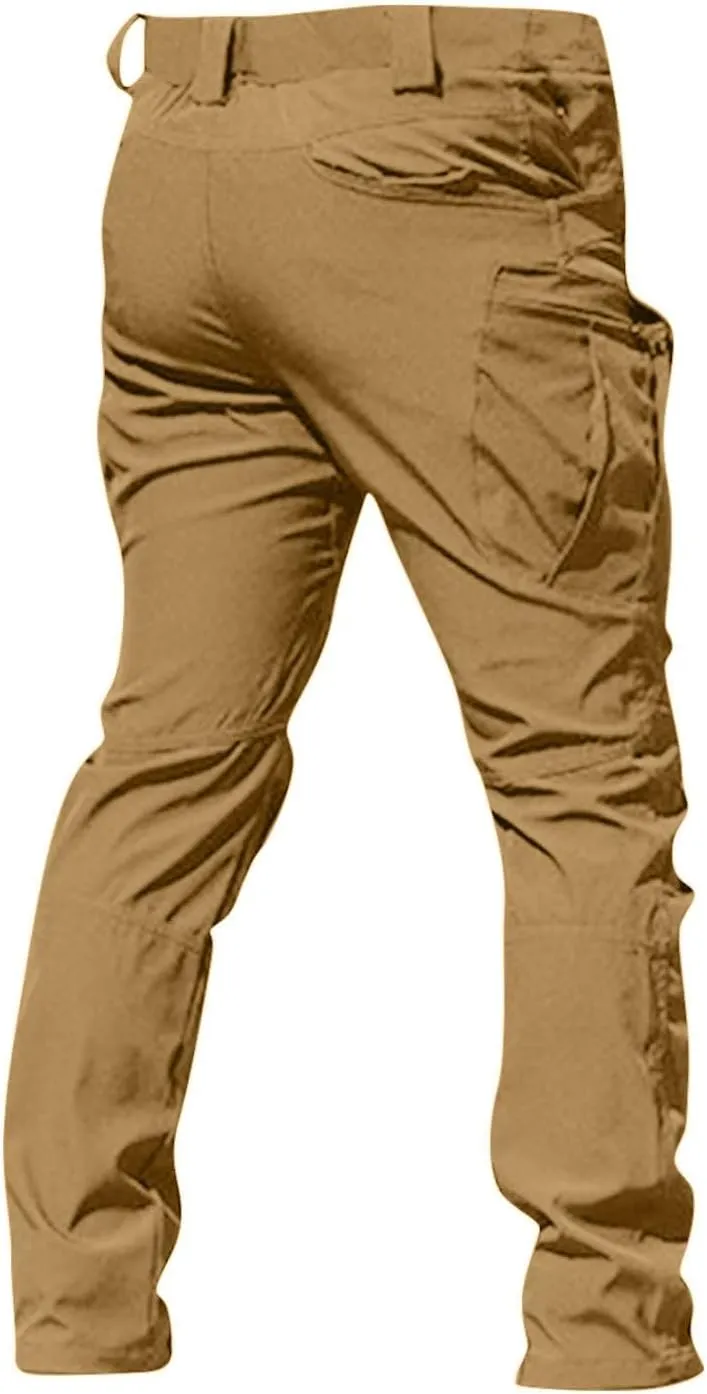 Cargo Pants for Men Relaxed Fit Stretch Ripstop Tactical Pants Outdoor Waterproof Quick Dry Hiking Pant Multi-Pockets