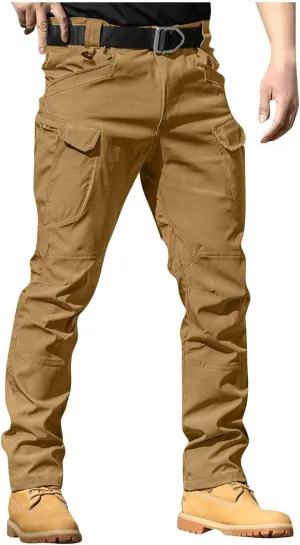 Cargo Pants for Men Relaxed Fit Stretch Ripstop Tactical Pants Outdoor Waterproof Quick Dry Hiking Pant Multi-Pockets