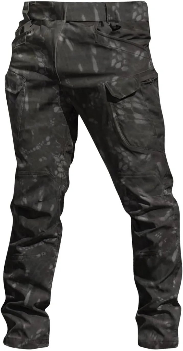 Cargo Pants for Men Relaxed Fit Stretch Ripstop Tactical Pants Outdoor Waterproof Quick Dry Hiking Pant Multi-Pockets