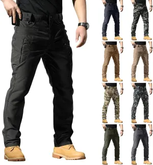 Cargo Pants for Men Relaxed Fit Waterproof Ripstop Tactical Pants Lightweight Flexcamo Hiking Pant Multi Pockets