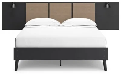 Charlang Queen Panel Platform Bed with 2 Extensions