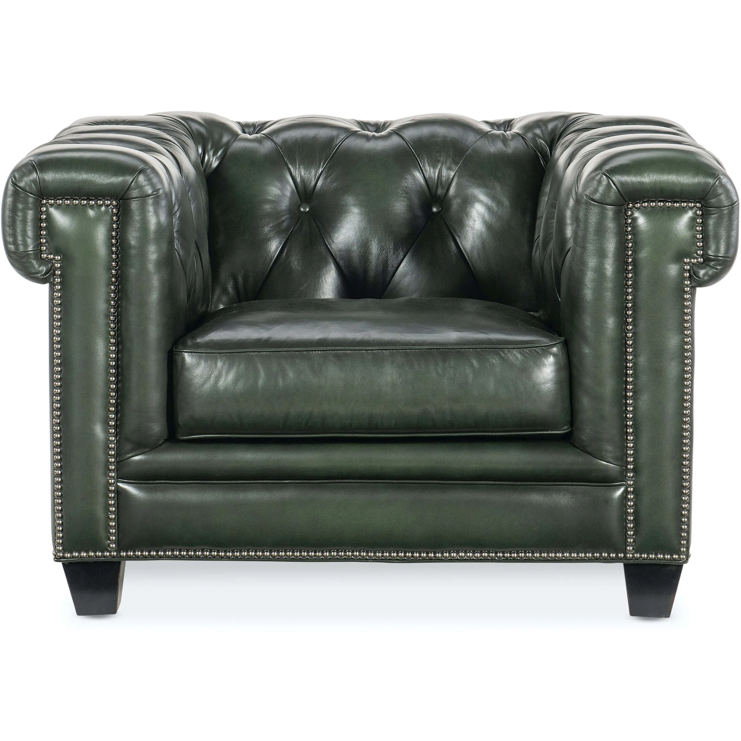 Charleston Tufted Leather Chair, Sarzana Portal