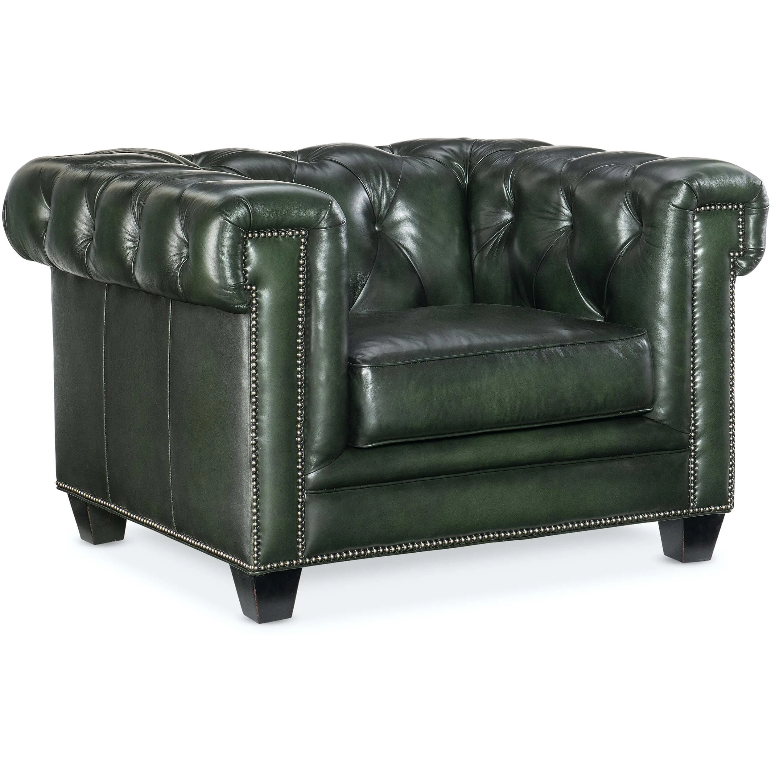 Charleston Tufted Leather Chair, Sarzana Portal