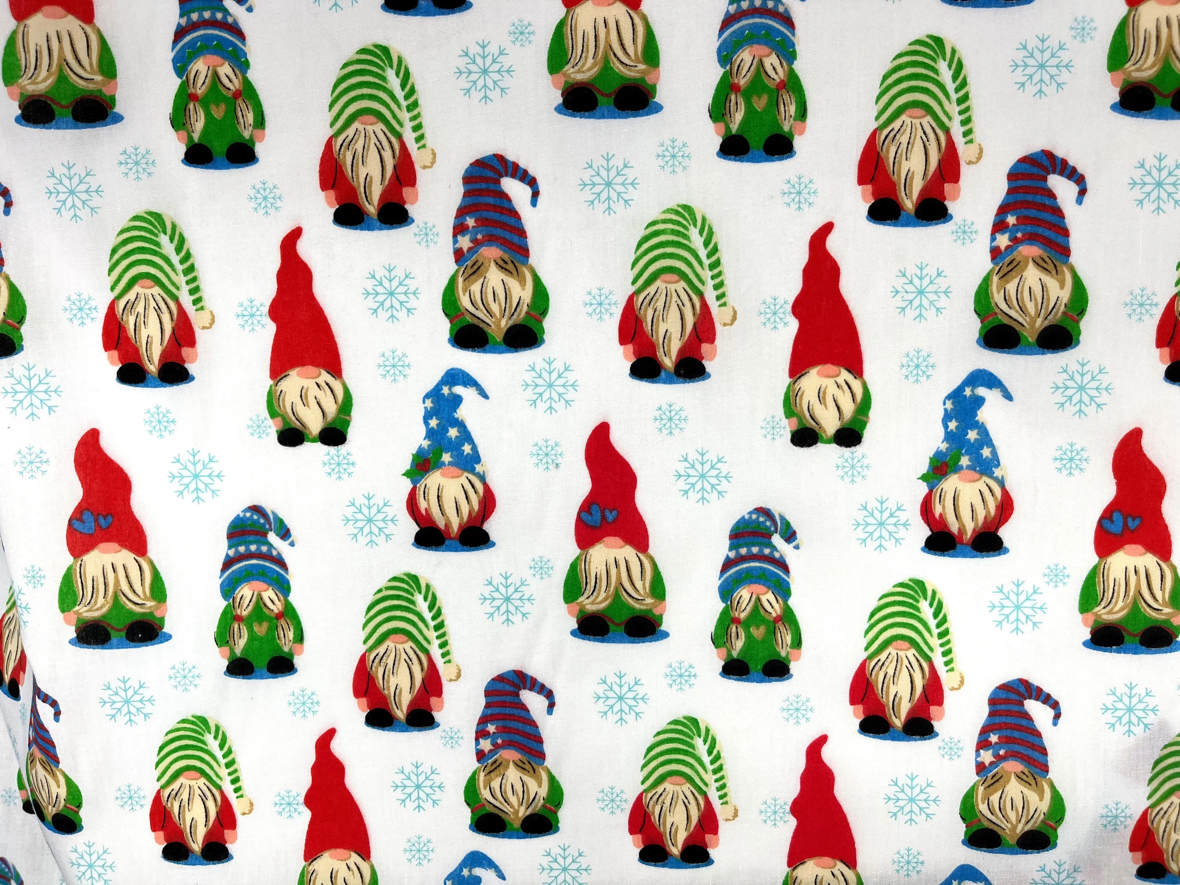 Christmas Dwarf 2 - Poly/Cotton Print Fabric