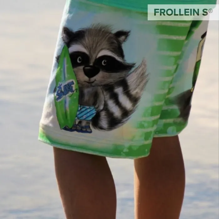 Cotton Jersey - Beach Bo-Stripes-Green