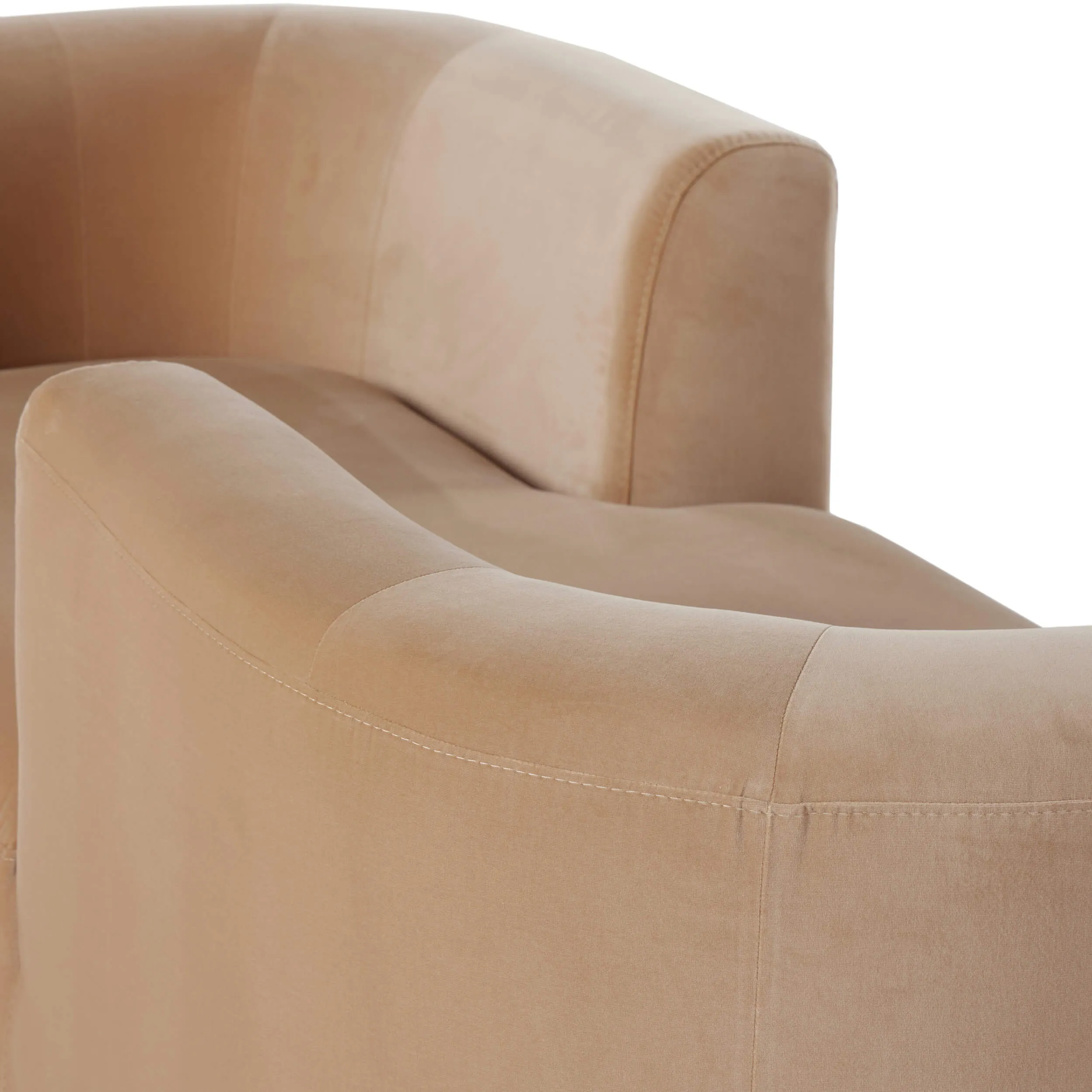 Deandra Tete a Tete Chaise, Surrey Camel