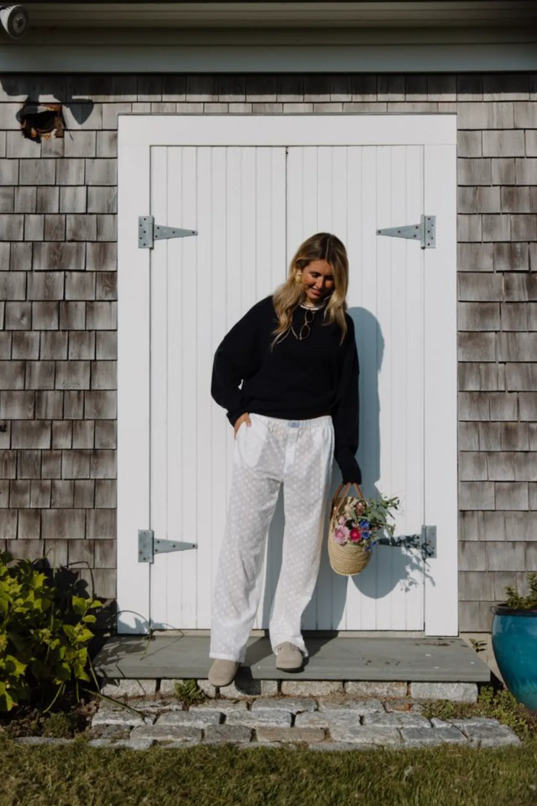 Eyelet Boxer Pants