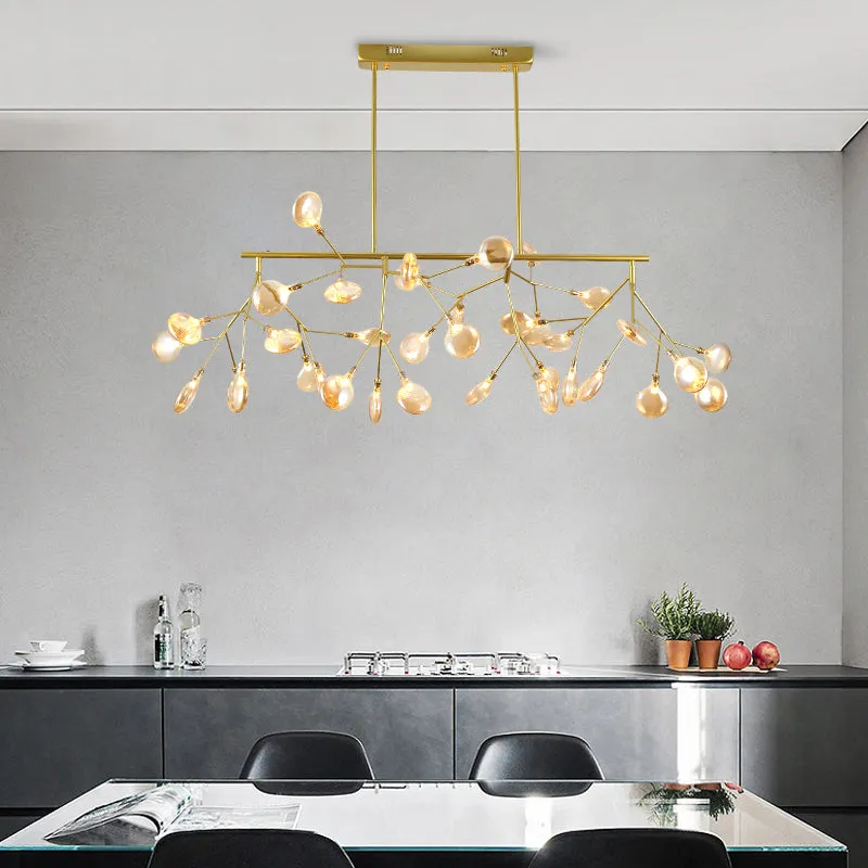Firefly Island Pendant: Postmodern Metal Ceiling Lamp - 36 Head Suspension for Restaurant