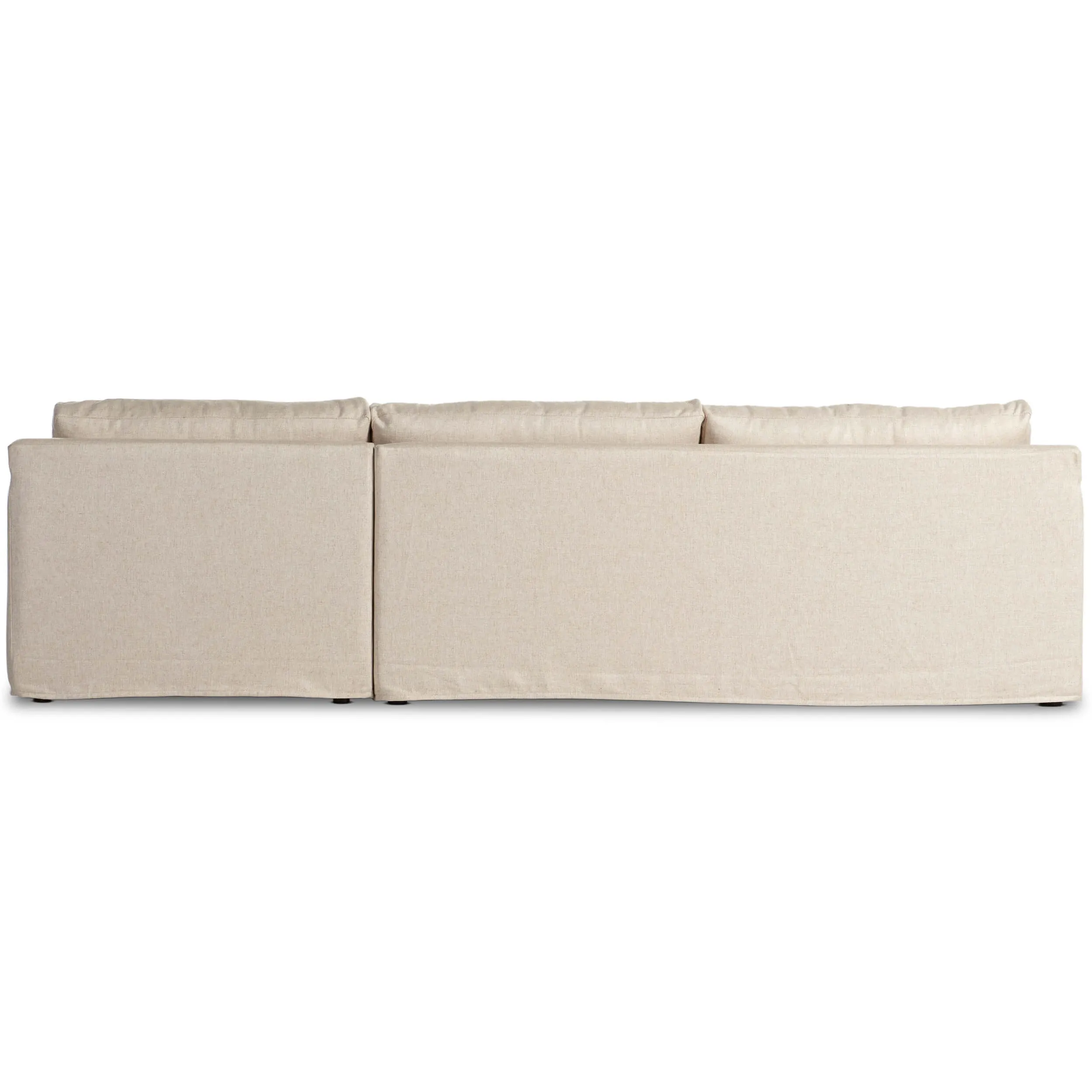 Hampton Slipcover Sectional, Evere Oatmeal