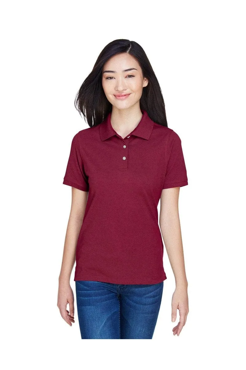 Harriton M265W: Ladies' 5.6 oz. Easy Blend(tm) Polo, Basic Colors