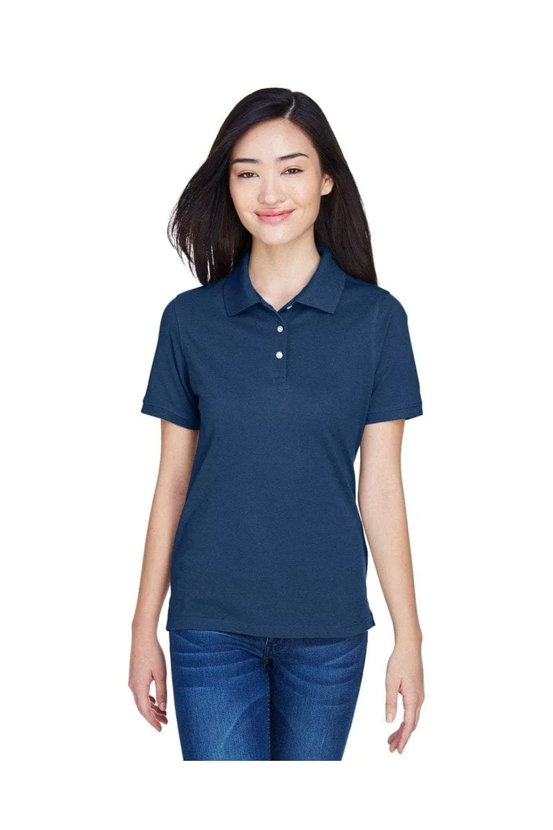Harriton M265W: Ladies' 5.6 oz. Easy Blend(tm) Polo, Basic Colors