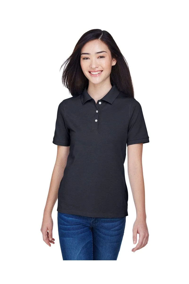 Harriton M265W: Ladies' 5.6 oz. Easy Blend(tm) Polo, Basic Colors