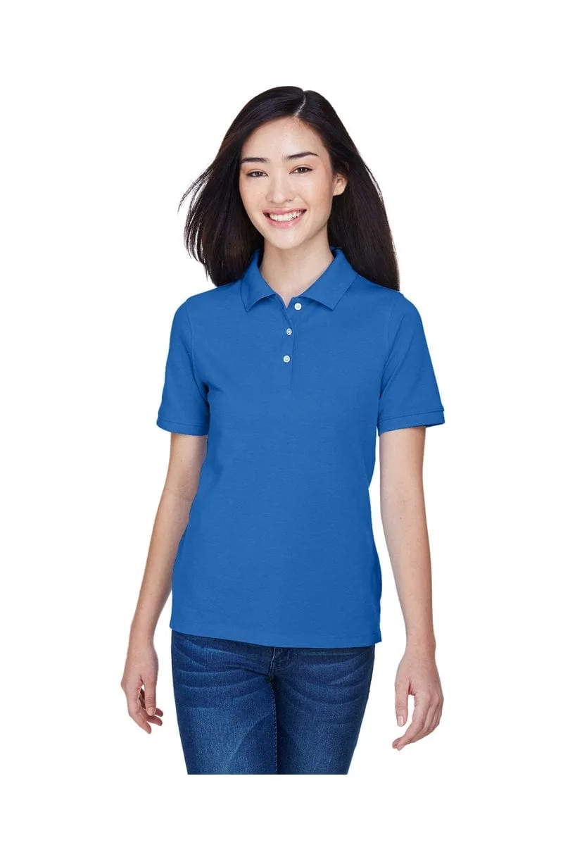 Harriton M265W: Ladies' 5.6 oz. Easy Blend(tm) Polo, Basic Colors