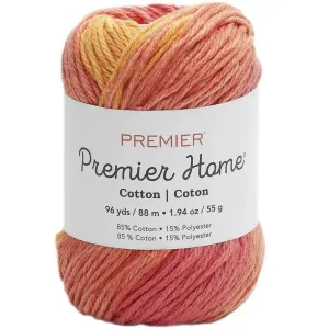 Home Cotton Yarn Multi Orange Stripe