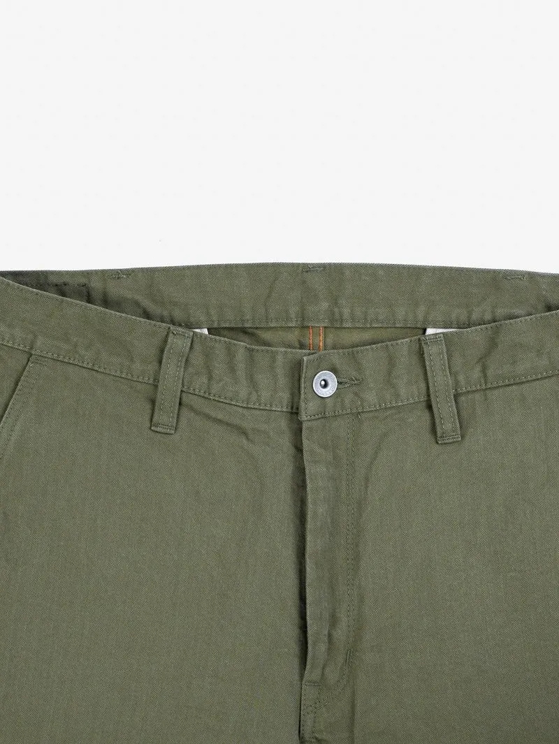 Iron Heart IH-735-ODG 11oz Herringbone Work Pants - Olive Drab Green