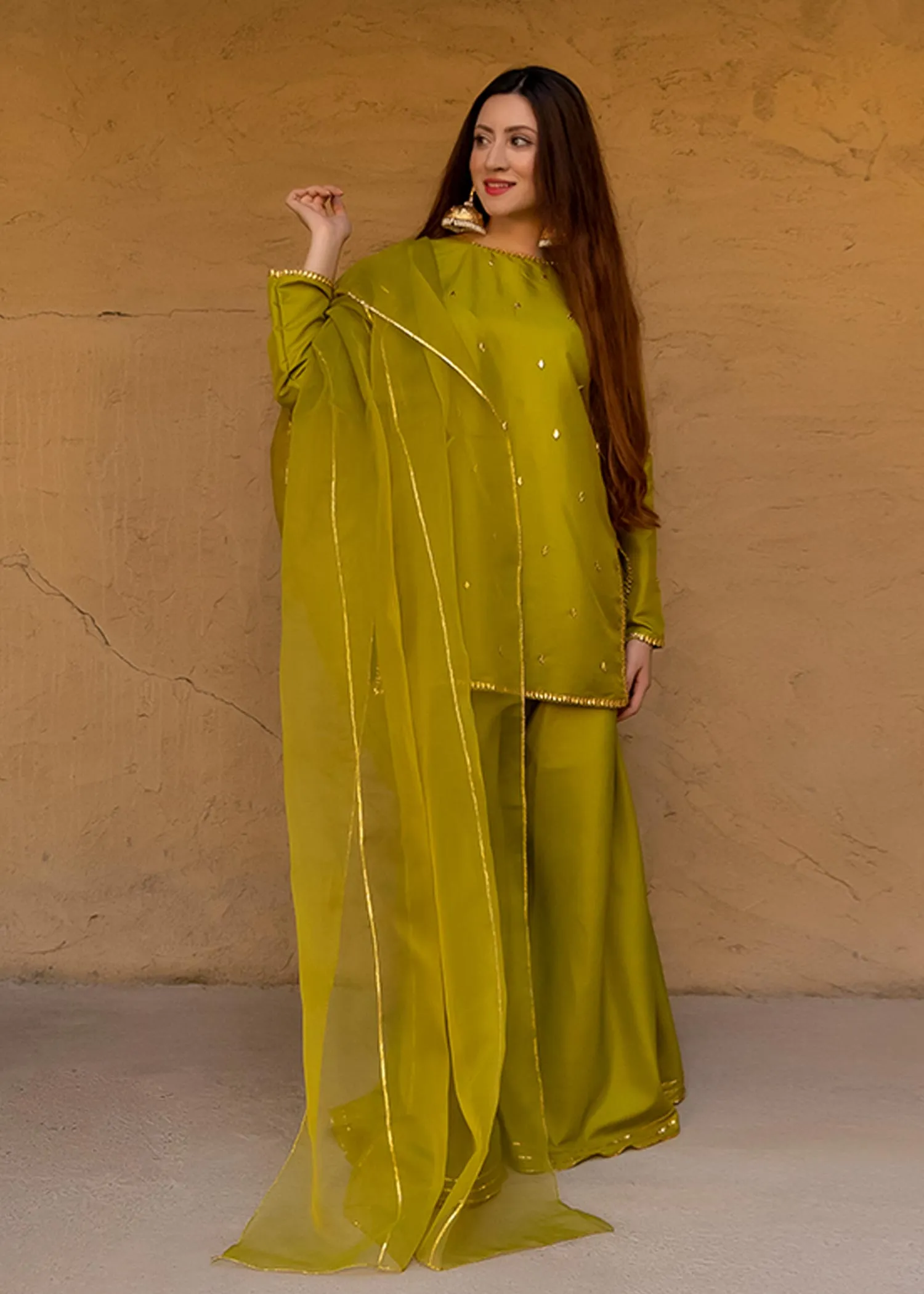 Kanydaro - Haara Sunehri Sharara Set-KD-202256