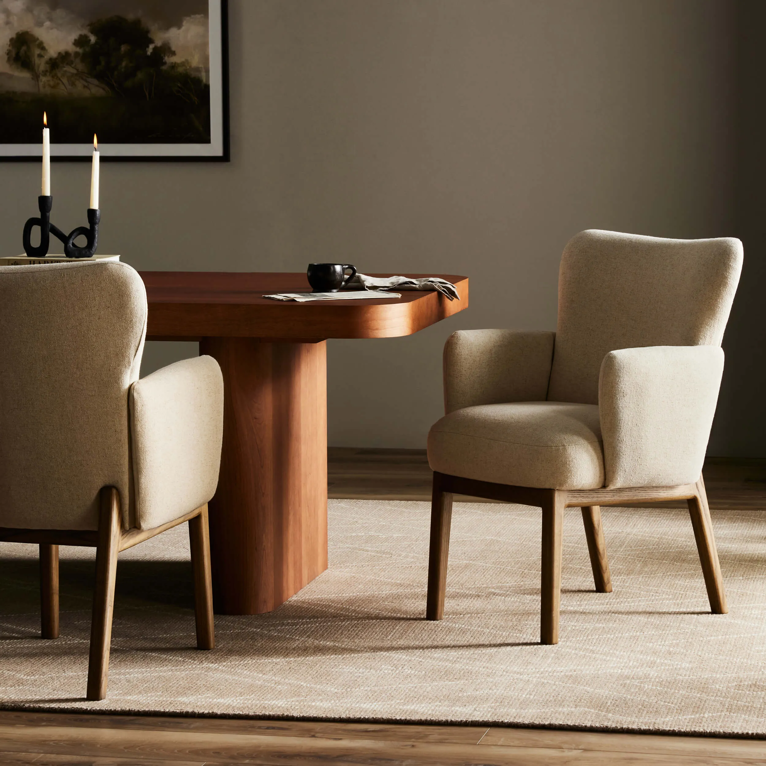 Melrose Arm Chair, Antwerp Natural