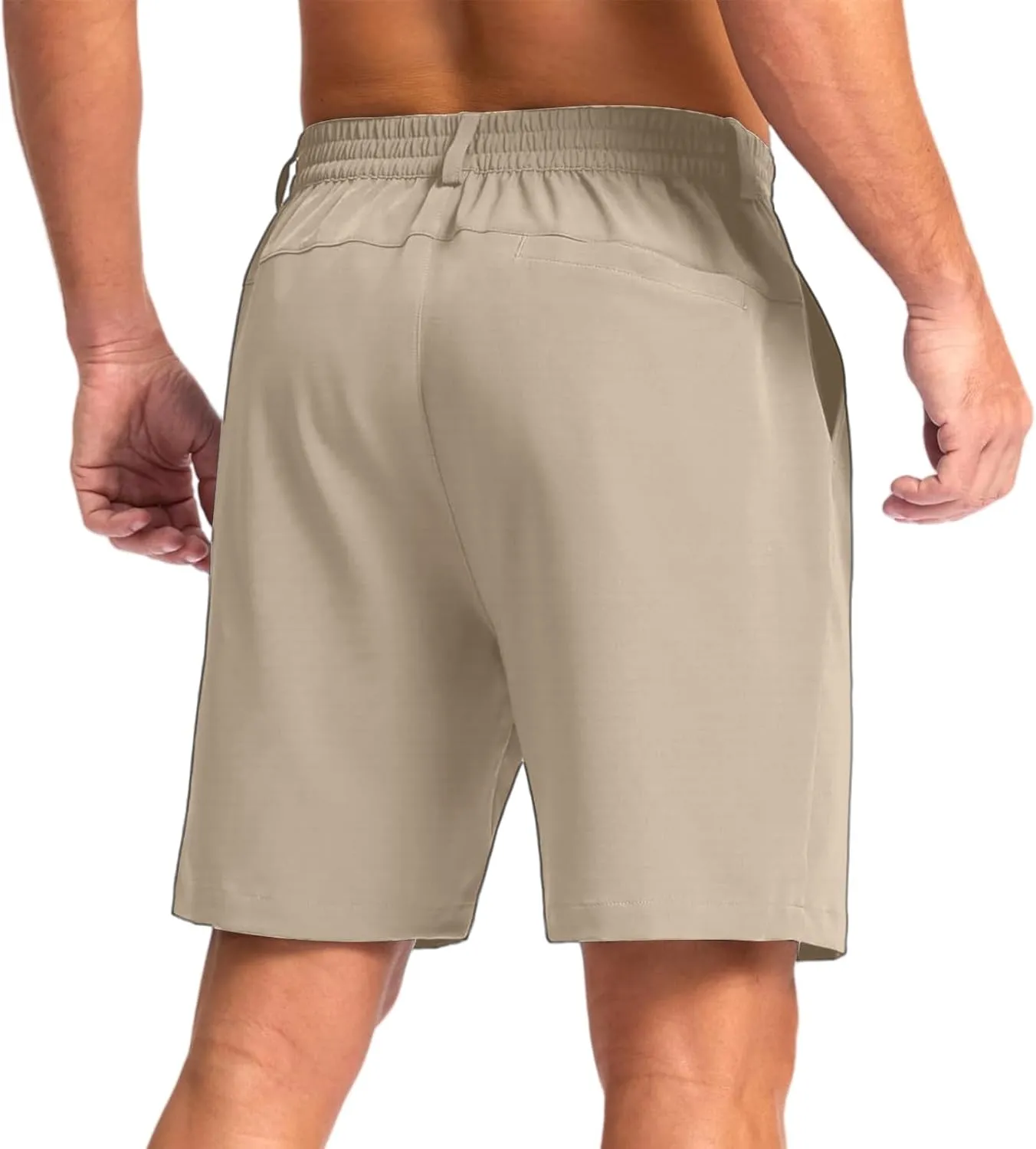 Men's Golf Shorts Lightweight Stretch Casual Hiking Shorts Quick Dry Fit Comfy Work Short Breathable Flat Front Pants