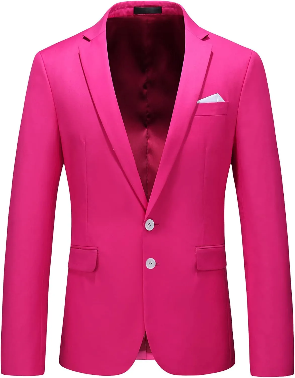 MOGU Men's Slim Fit Sport Coat Blazer Casual Formal Suit Jacket for Party Business Wedding Prom and Homecoming
