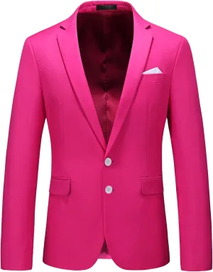 MOGU Men's Slim Fit Sport Coat Blazer Casual Formal Suit Jacket for Party Business Wedding Prom and Homecoming