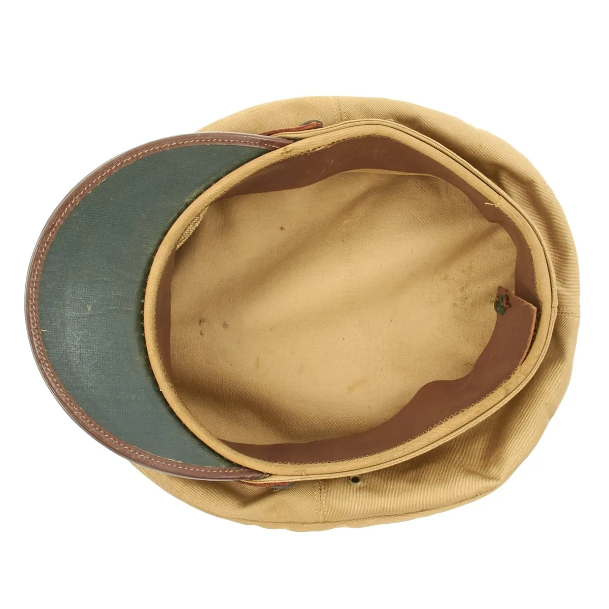 Original U.S. WWII Air Transport Command (ATC) Khaki Crush Peaked Visor Cap