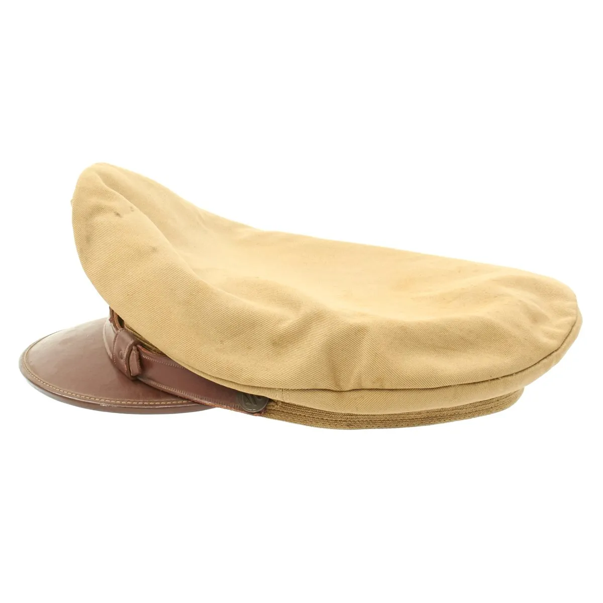Original U.S. WWII Air Transport Command (ATC) Khaki Crush Peaked Visor Cap