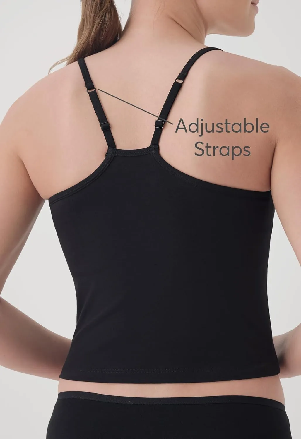 Pact Organic Cotton Women's Everyday Shelf Bra Cropped Camisole