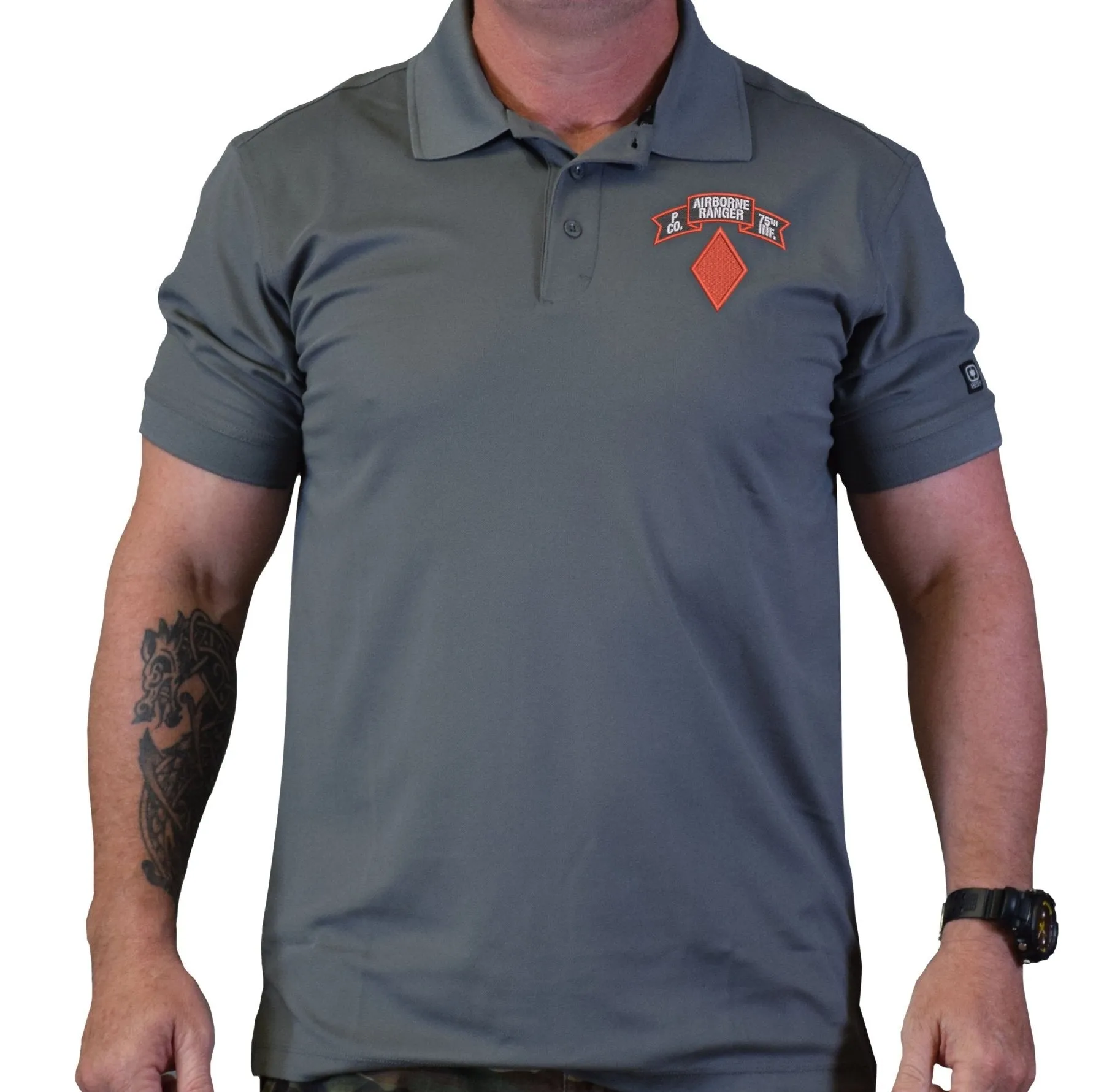 Papa Company Embroidered Polo